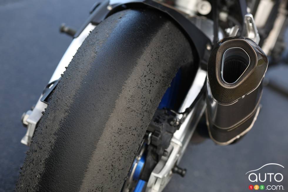 tailpipe ans swingarm détails