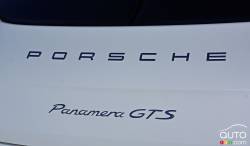 2016 Porsche Panamera GTS model badge