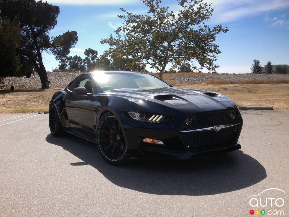 2015 Galpin-Fisker Mustang Rocket front 3/4 view