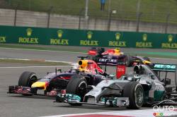 Nico Rosberg, Mercedes GP. 
Sebastian Vettel, Red Bull Racing. 