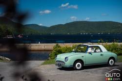 1991 Nissan Figaro front 3/4 view