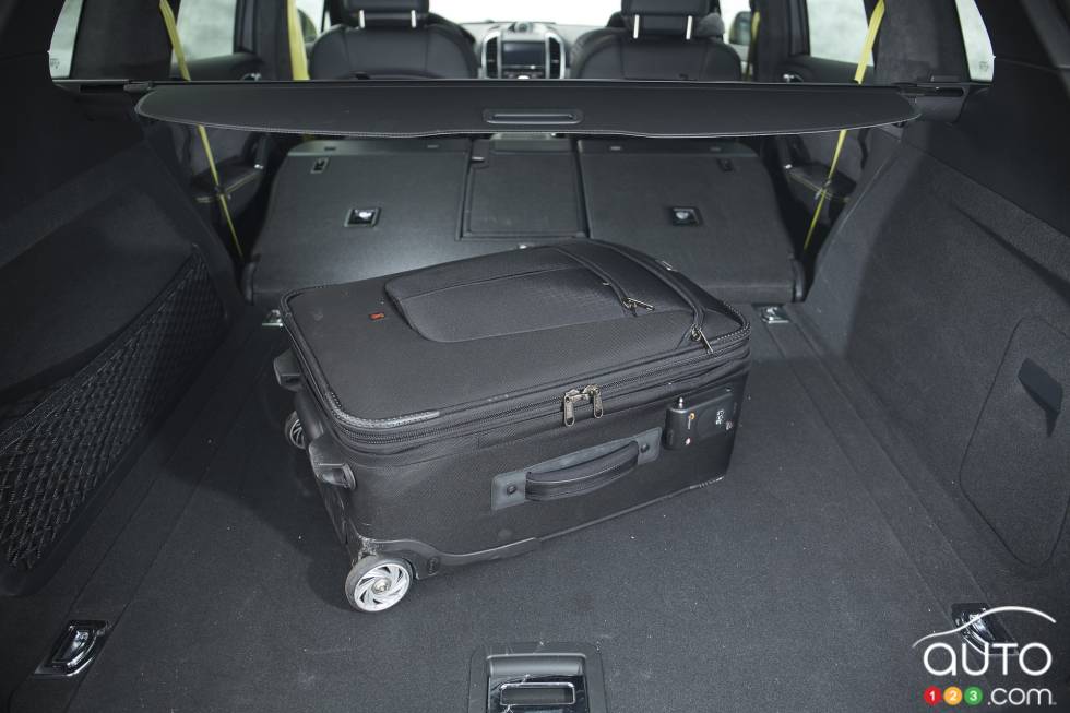 Cargo area with the rear seats folded down