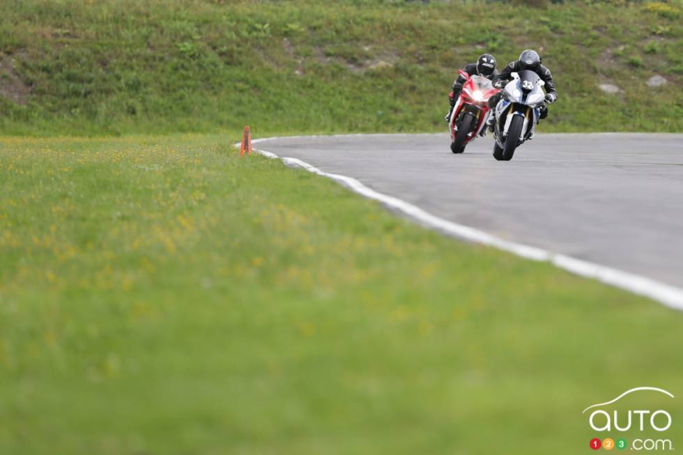 front 3/4 action view