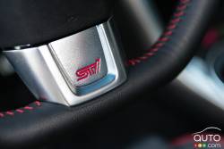 2016 Subaru WRX STI steering wheel detail