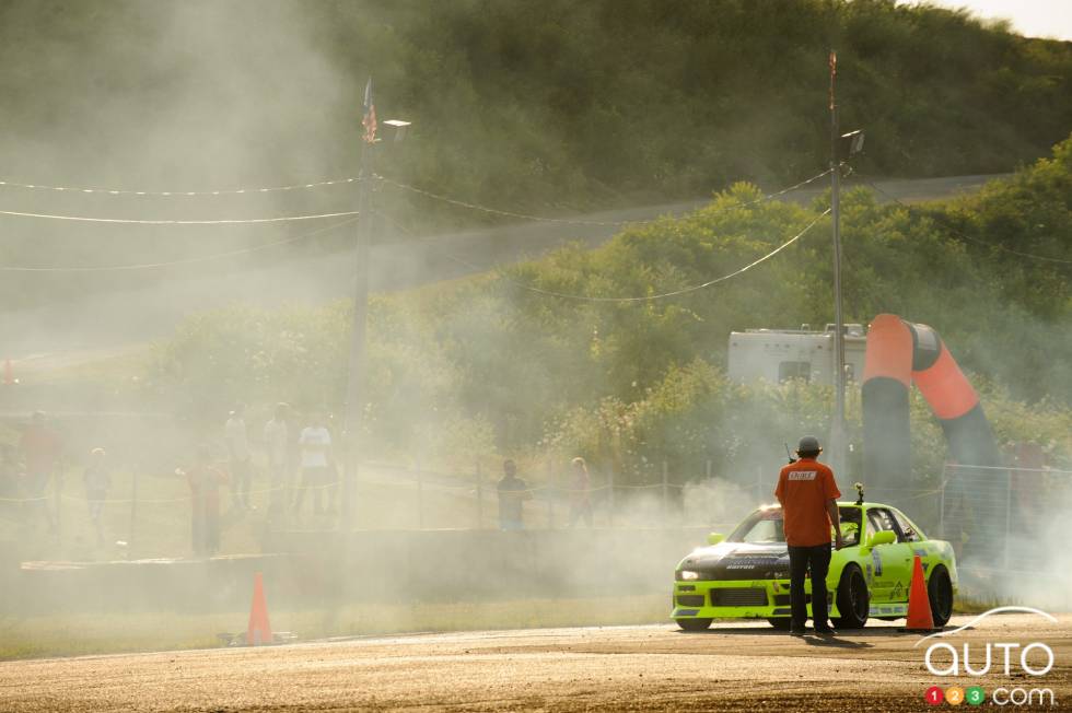 action on and off the track