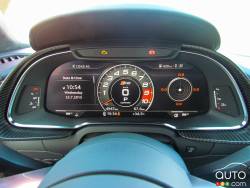 Instrumentation de l'Audi R8 2016