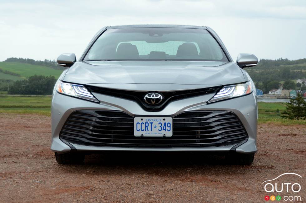 Front view of the 2018 Camry X LE 