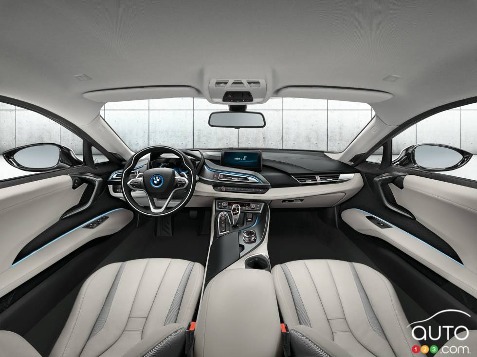 Bmw Offers The Most Electrified Models In Canada With Seven Auto123 Bmw I8 Dashboard