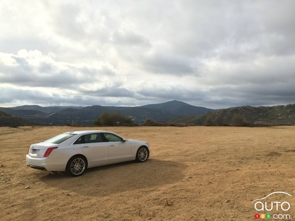 2016 Cadillac CT6 rear 3/4 view