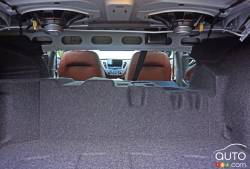 Détail du coffre de la Chevrolet Malibu Hybride 2016