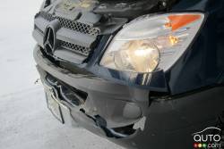 Headlight and grille