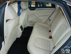 Banquette arrière de la Volkswagen Passat 2016