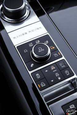 Boutton de contrôle des modes de conduite du Range Rover TD6 2016