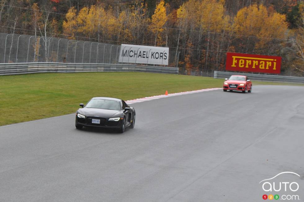 front 3/4 action view