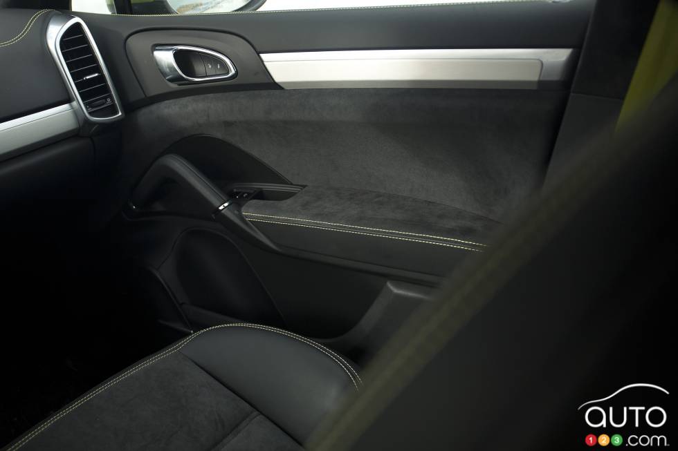 Interior door panel, passenger's side