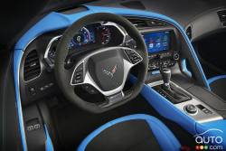 Habitacle du conducteur de la Chevrolet Corvette Grand Sport 2017
