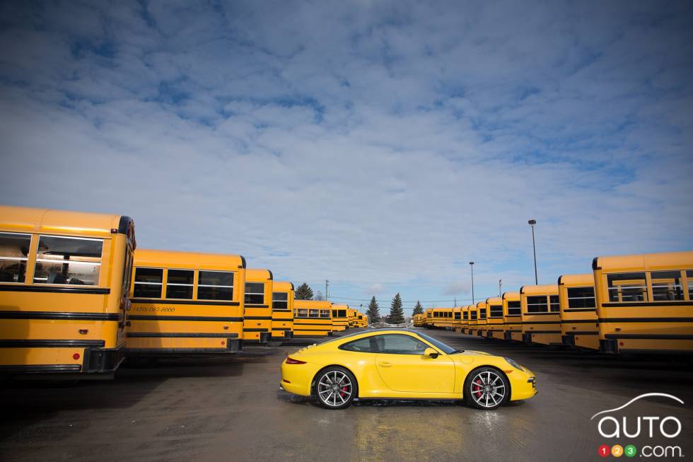 Right side view, away