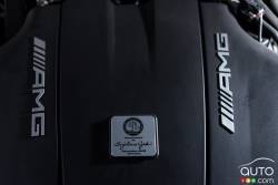 Détail du moteur de la Mercedes AMG GT S 2016