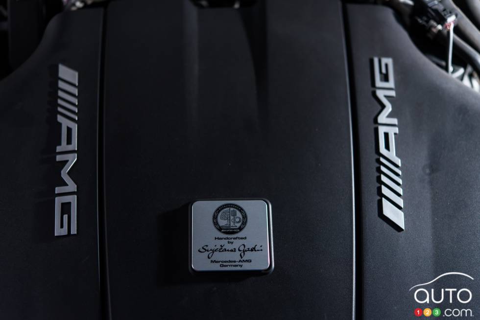 2016 Mercedes AMG GT S engine detail