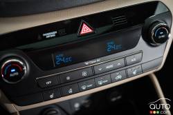 Contrôle du système de climatisation du Hyundai Tucson 2016