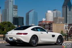 2016 Mercedes AMG GT S rear 3/4 view