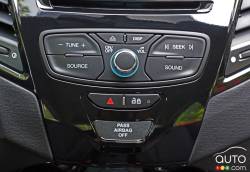 Commande pour système audio de la Ford Fiesta 2016
