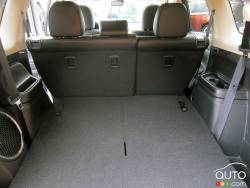 Cargo area with the third-row seats folded down