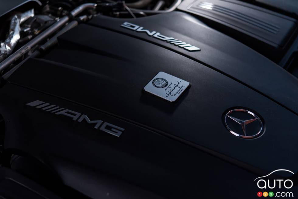 2016 Mercedes AMG GT S engine detail