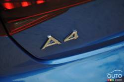 Écusson du modèle de l'Audi A4 2017
