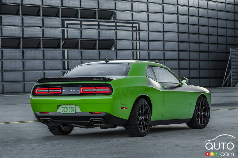 2017 Dodge Challenger T/A  rear 3/4 view