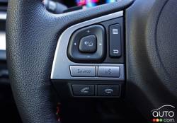 2016 Subaru Crosstrek Hybrid steering wheel mounted audio controls