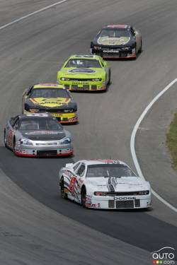 L.P. Dumoulin, WeatherTech Canada/Bellemare Dodge in action during race