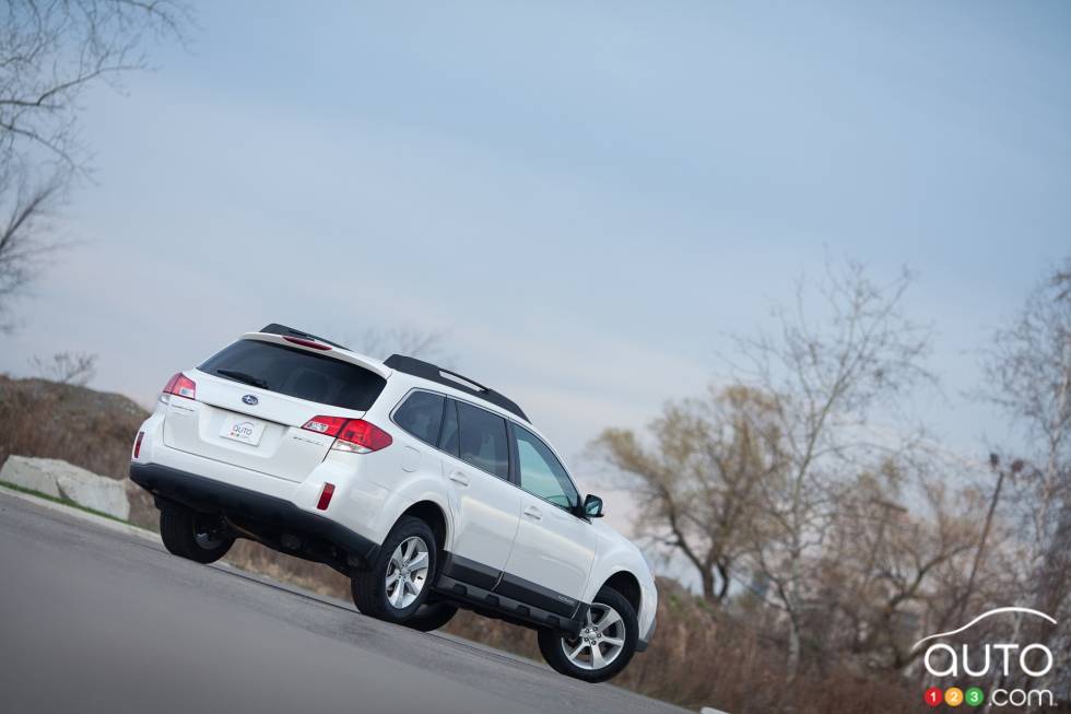 Vue 3/4 arrière en angle