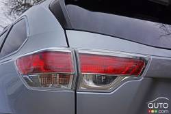 Feux arrière du Toyota Highlander XLE AWD 2016
