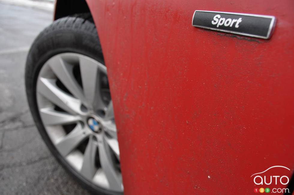 Front left wheel details