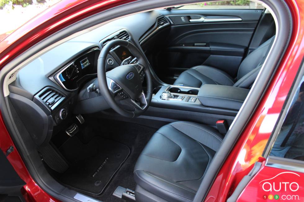 Front seats and dashboard