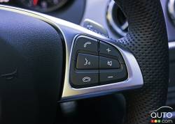 2016 Mercedes-Benz GLA 45 AMG 4Matic steering wheel mounted audio controls