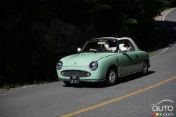 1991 Nissan Figaro front 3/4 view