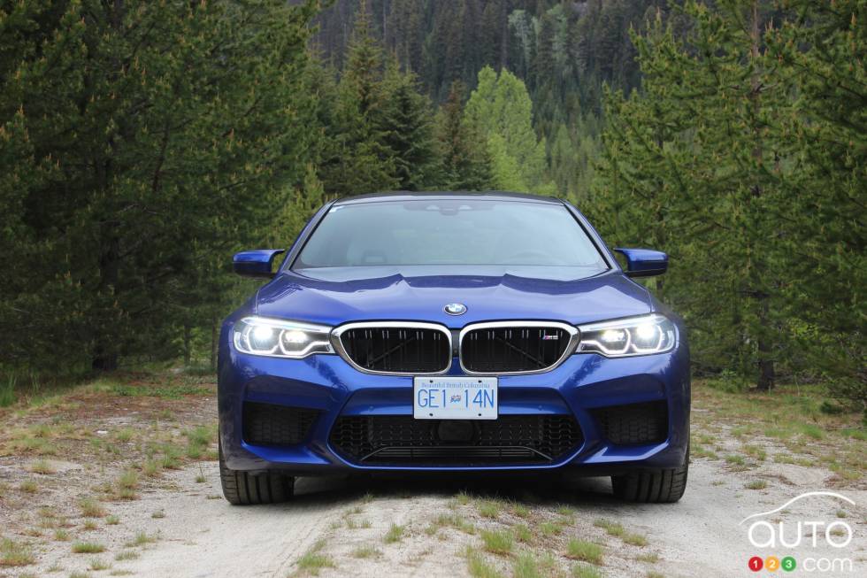 Front view with lights on