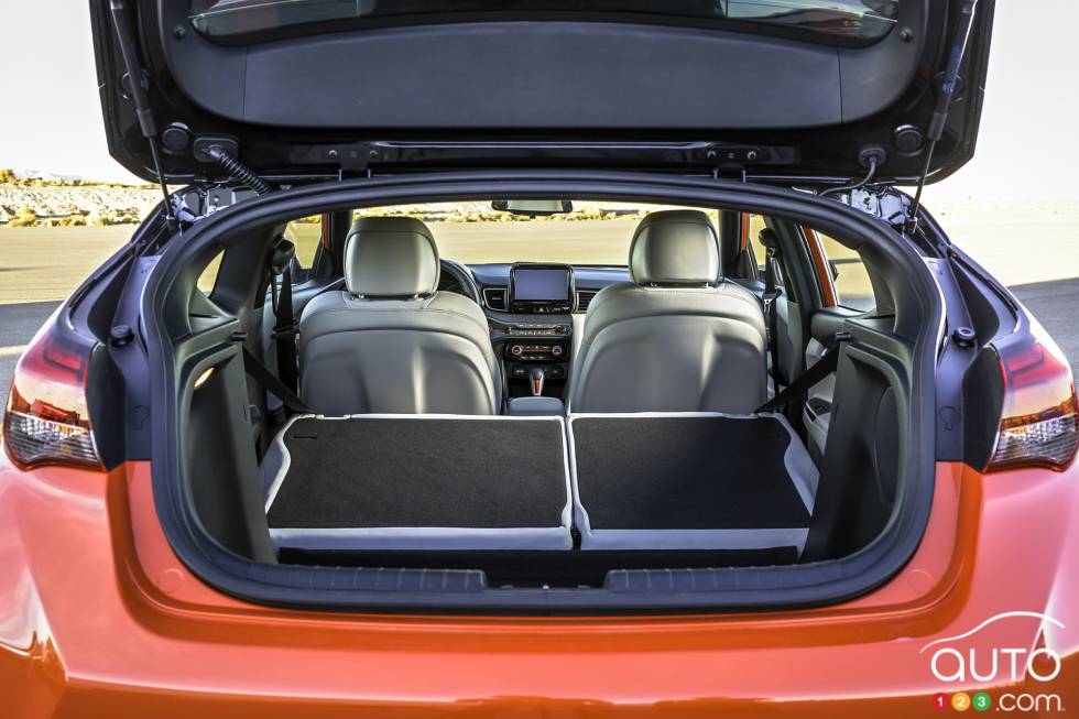 Coffre arrière de la Veloster Turbo 2019