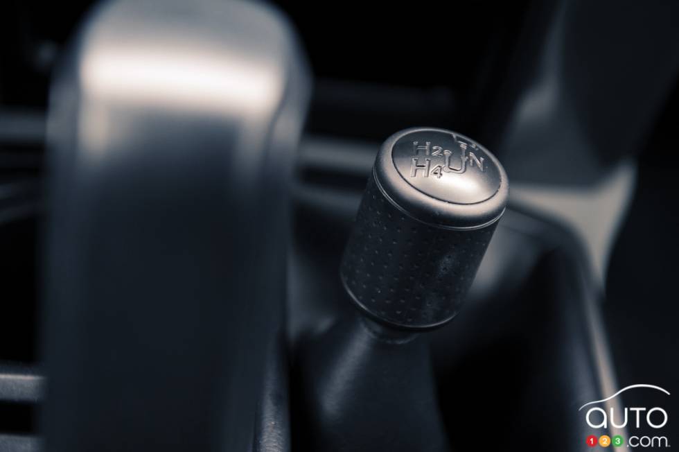 Détails du levier de vitesses