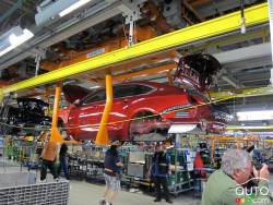 Impala body on the assembly line