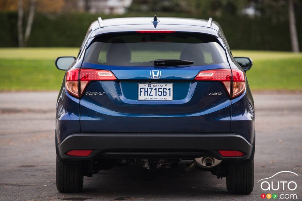 Vue arrière de la Honda HR-V EX-L Navi 2016