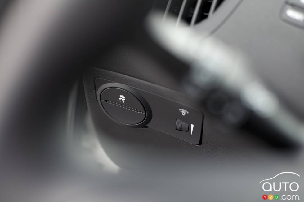 Bouton du contrôle de la traction