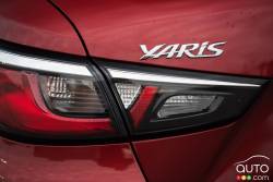 2016 Toyota Yaris model badge