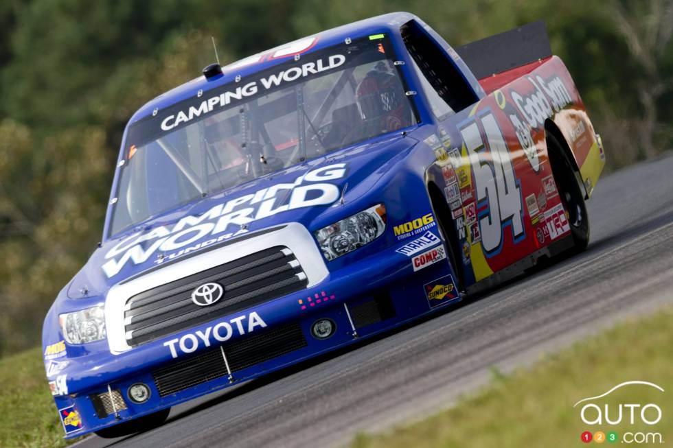 Darrell Wallace Jr, Toyota Camping World / Good Sam en action durant la pratique du vendredi
