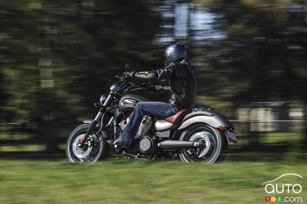 vue de côté en action