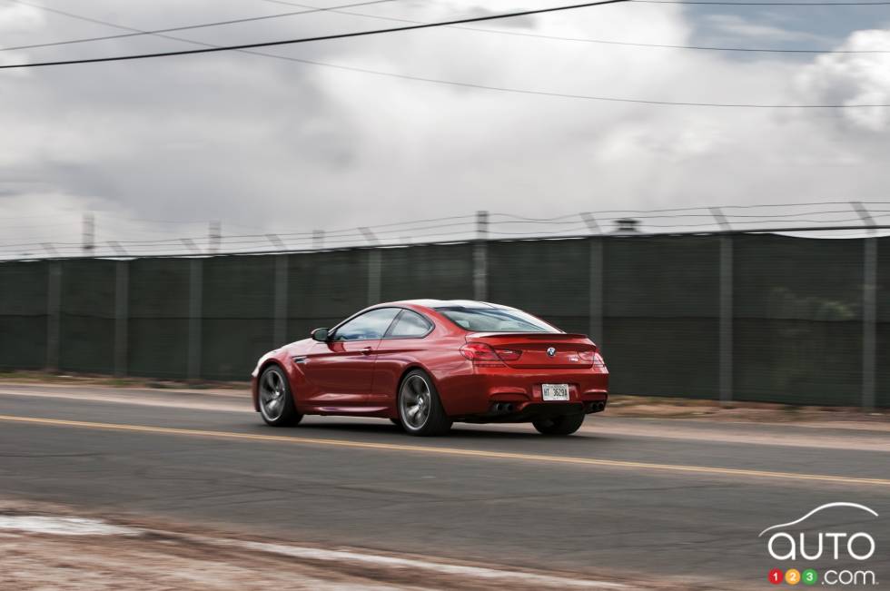 rear 3/4 action view