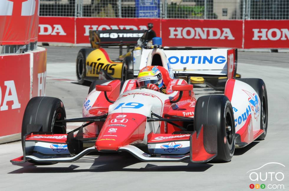 Justin Wilson, Dale Coyne Racing pendant la pratique