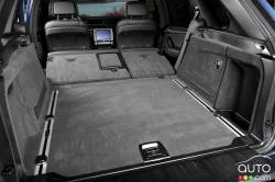 Cargo space with the rear bench folded down